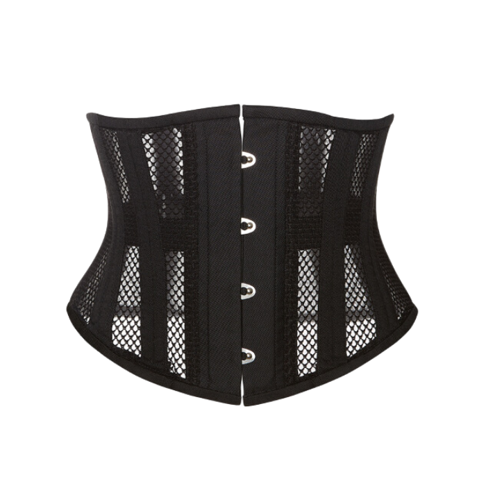 Espartilho Underbust Respirável com Barbatanas Dupla de Aço