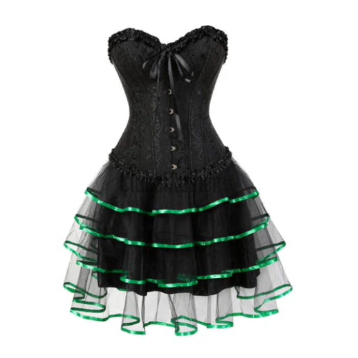Espartilho Lingerie com Saia Longa