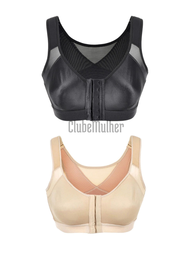 (Compre 1 Leve 2) Sutiã Plus Conforto - Melhor Postura Sustentação Ajustável E Efeito Silicone