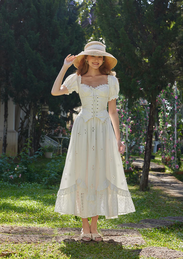 Vestido Corset Camponesa