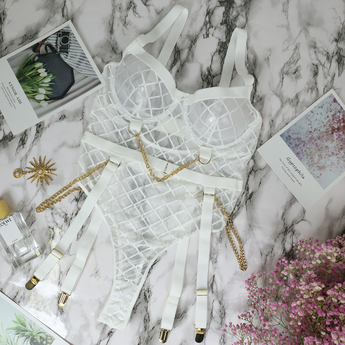 Body Lingerie Sedução em Corrente