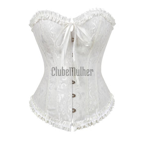 Espartilho Lingerie Branco / M 2 Anos De Garantia