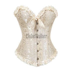 Espartilho Lingerie Off White / P 2 Anos De Garantia